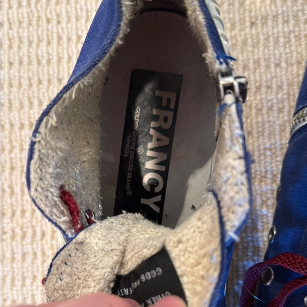 Golden Goose Blue and Red Women's Sneakers - Picture 6 of 7